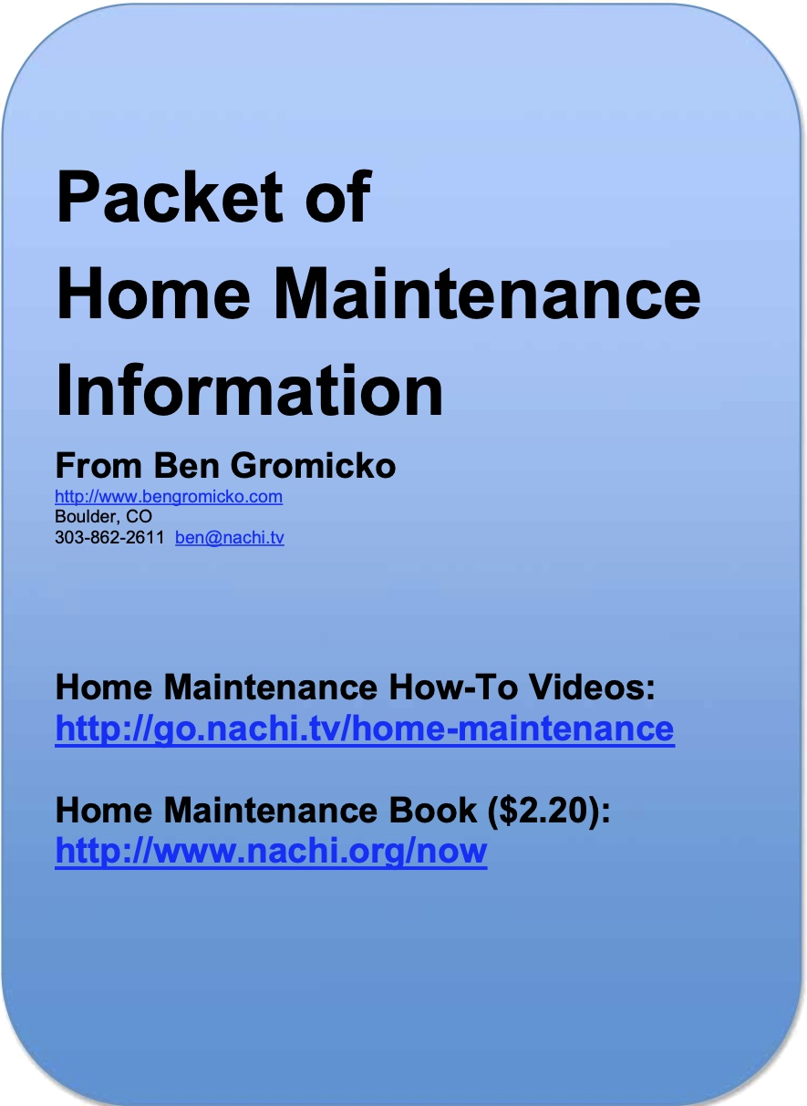 房屋保养手册封面，点击下载 PDF
